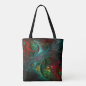 Genesis Nova Abstracte Art Tote Bag (Achterkant)