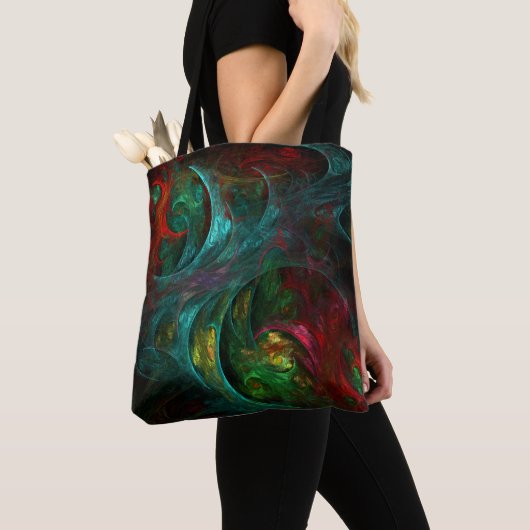 Genesis Nova Abstracte Art Tote Bag (Dichtbij)