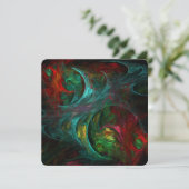 Genesis Nova Abstracte Kunst Kaart (Staand voorkant)