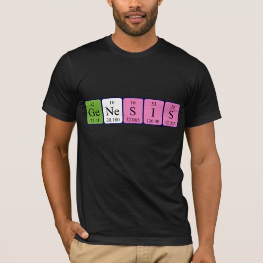 Genesis periodieke lijstnaam shirt (Voorkant)
