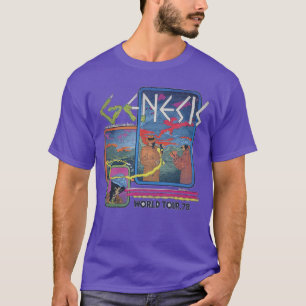Genesis Rockmuziekband Worldour 78 grappige vriend T-shirt