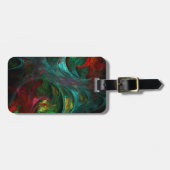 Genesis van het Kleurrijke Leven Fractal Universum Bagagelabel (Voorkant horizontaal)