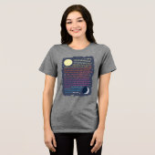 Genesis Zon, Maan en Sterren Tri-Blend Shirt (Voorkant volledig)