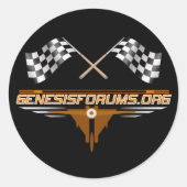 Genesisforums.org Sticker (Voorkant)
