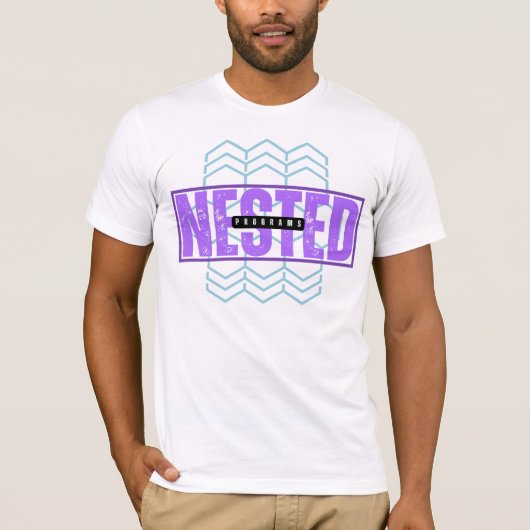 Geneste programma's in mainframe-programmering t-shirt (Voorkant)