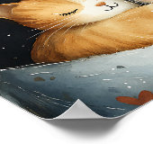 Genesteld in Liefde Kitty Cat Knuffels Poster Wall (Hoek)