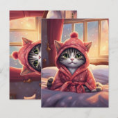 Genesungsgrüße einer kleinen Katze 2 Briefkaart (Voorkant / Achterkant)