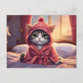 Genesungsgrüße einer kleinen Katze 2 Briefkaart (Achterkant)