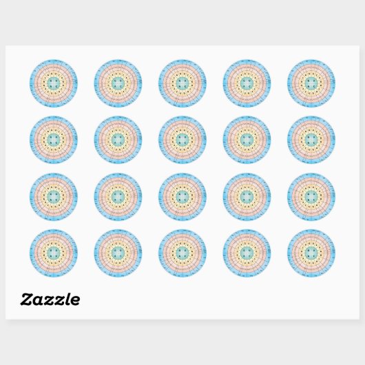 Genetic Code Classic Ronde Sticker (Vel)