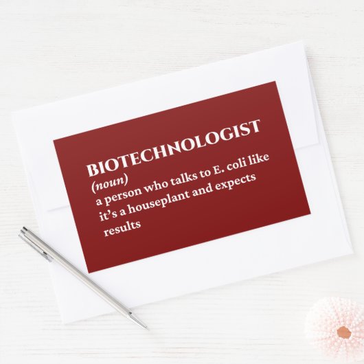 Genetic Engineer - Grappige definitie Rechthoekige Sticker (Envelop)