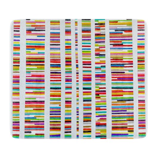 Genetic Equality Deco Glass Cutting Board Snijplank (Voorkant)