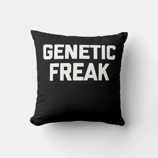 Genetic Freak T-Shirt Funny Gezegde Kussen (Voorkant)