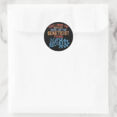 Genetica, Hoofdgeneticus Ronde Sticker (Tas)