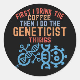 Genetica, Hoofdgeneticus Ronde Sticker