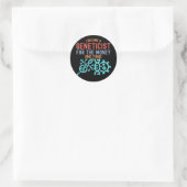 Genetica, Hoofdgeneticus Ronde Sticker (Tas)