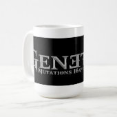 Genetica Mutations gebeuren Coffee Mugs Metallic Koffiemok (Voorkant links)