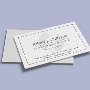 Geneticaspecialist   Minimaal gen DNA-symbool Visitekaartje