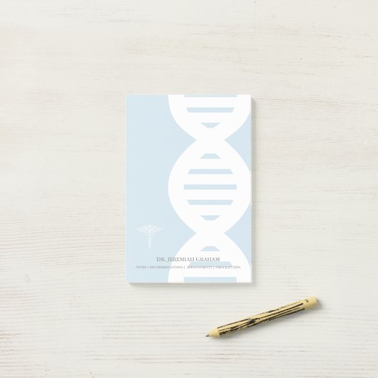 Geneticists DNA Strand Personalized Name Post-it® Notes (Op bureau)