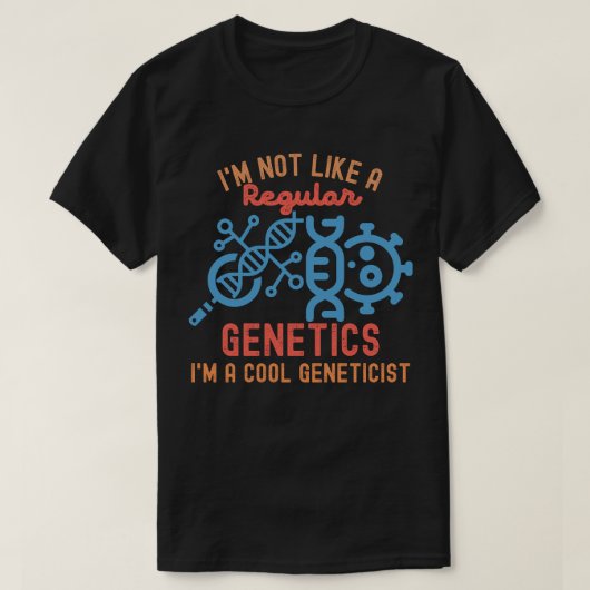 Genetics Major, Genetics Student T-shirt (Design voorkant)