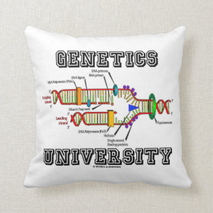 Genetics University (Humor voor DNA-replicatie) Kussen