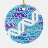 Genetics Word Cloud Keramisch Ornament (Voorkant)