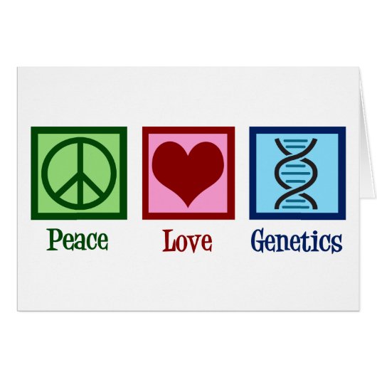 Geneticus Peace Love Genetics Company Kaart (Voorkant Horizontaal)