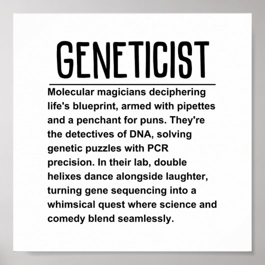 geneticus poster (Voorkant)