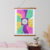 Genetisch codon-kaartwiel van aminozuren hangend wandkleed (Slaapkamer)