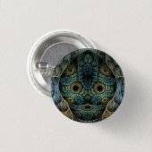 Genetisch geheugen Psychedelic Face Ronde Button 3,2 Cm (Voorkant /achterkant)