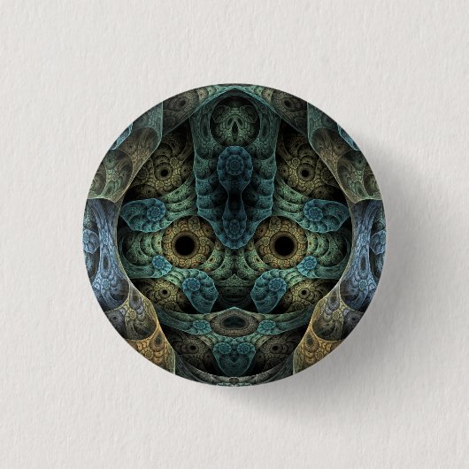 Genetisch geheugen Psychedelic Face Ronde Button 3,2 Cm (Voorkant)