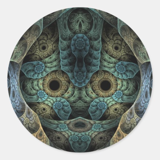 Genetisch geheugen ronde sticker (Voorkant)