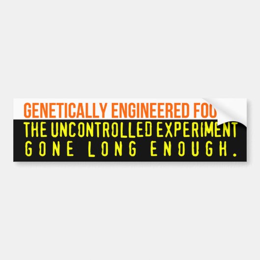 Genetisch gemanipuleerde bumpersticker voor levens (Voorkant)