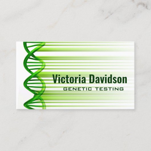 Genetisch testen/DNR Center Visitekaartje (Voorkant)