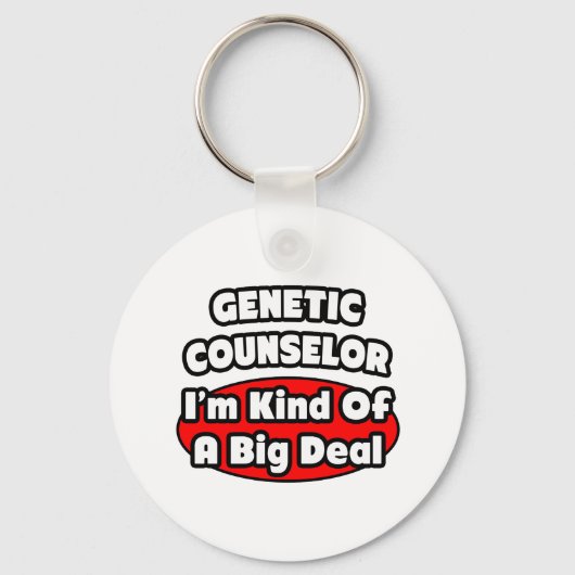 Genetische adviseur ... Big Deal Sleutelhanger (Voorkant)