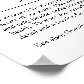 Genetische adviseur Gepersonaliseerde Gift Poster (Hoek)