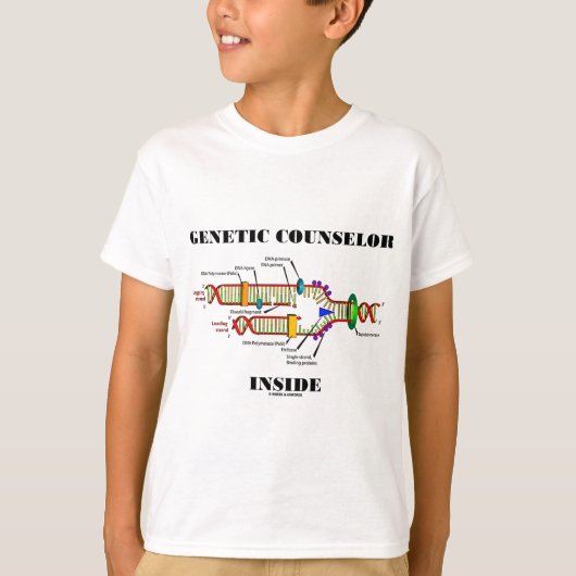 Genetische adviseur Inside (DNA-replicatie) T-shirt (Voorkant)
