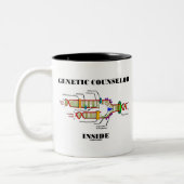 Genetische adviseur Inside (DNA-replicatie) Tweekleurige Koffiemok (Links)