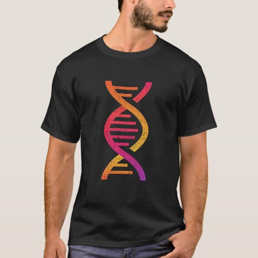 Genetische code DNA Wetenschap Bioloog T-shirt (Voorkant)
