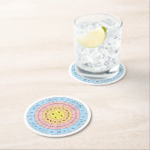 Genetische code ronde kartonnen onderzetter (Insitu)