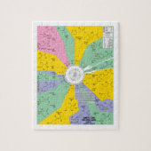 Genetische code voor aminozuren (kaartwiel) legpuzzel (Verticaal)