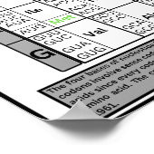 Genetische codetabel poster (Hoek)