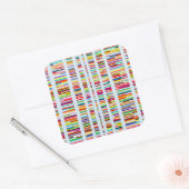 Genetische gelijkheidsstickers vierkante sticker (Envelop)
