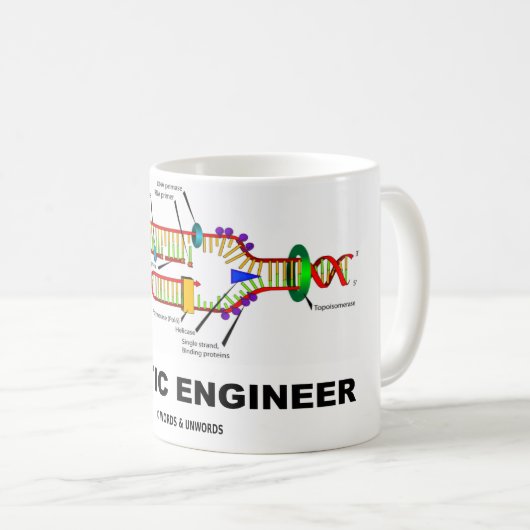 Genetische ingenieur (DNA-replicatie) Koffiemok (Voorkant rechts)