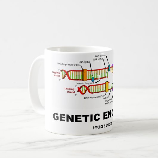 Genetische ingenieur (DNA-replicatie) Koffiemok (Voorkant links)