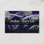 Genetische raadadviseur-visitekaartje visitekaartje (Achterkant)