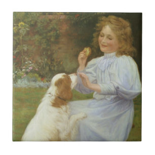 Geneugten van hoop van William Henry Gore Tegeltje