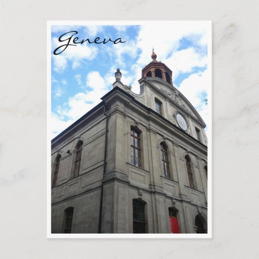 Geneva architectuur briefkaart (Voorkant)