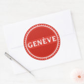 Geneva City Pride Emblem – Swiss Identity Ronde Sticker (Envelop)