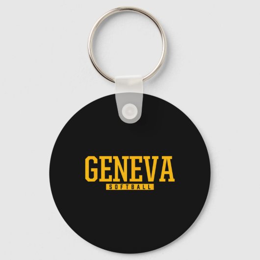 Geneva High School Softbal Sleutelhanger (Voorkant)