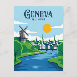 Geneva Illinois Briefkaart